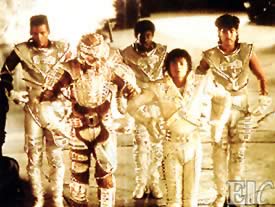 Captain EO and the dancers