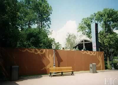 Another view of where the pavilion entrance will be
