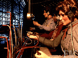 Telephone Operators Close-up