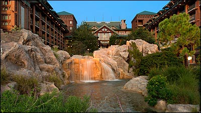 Wilderness Lodge Waterfall